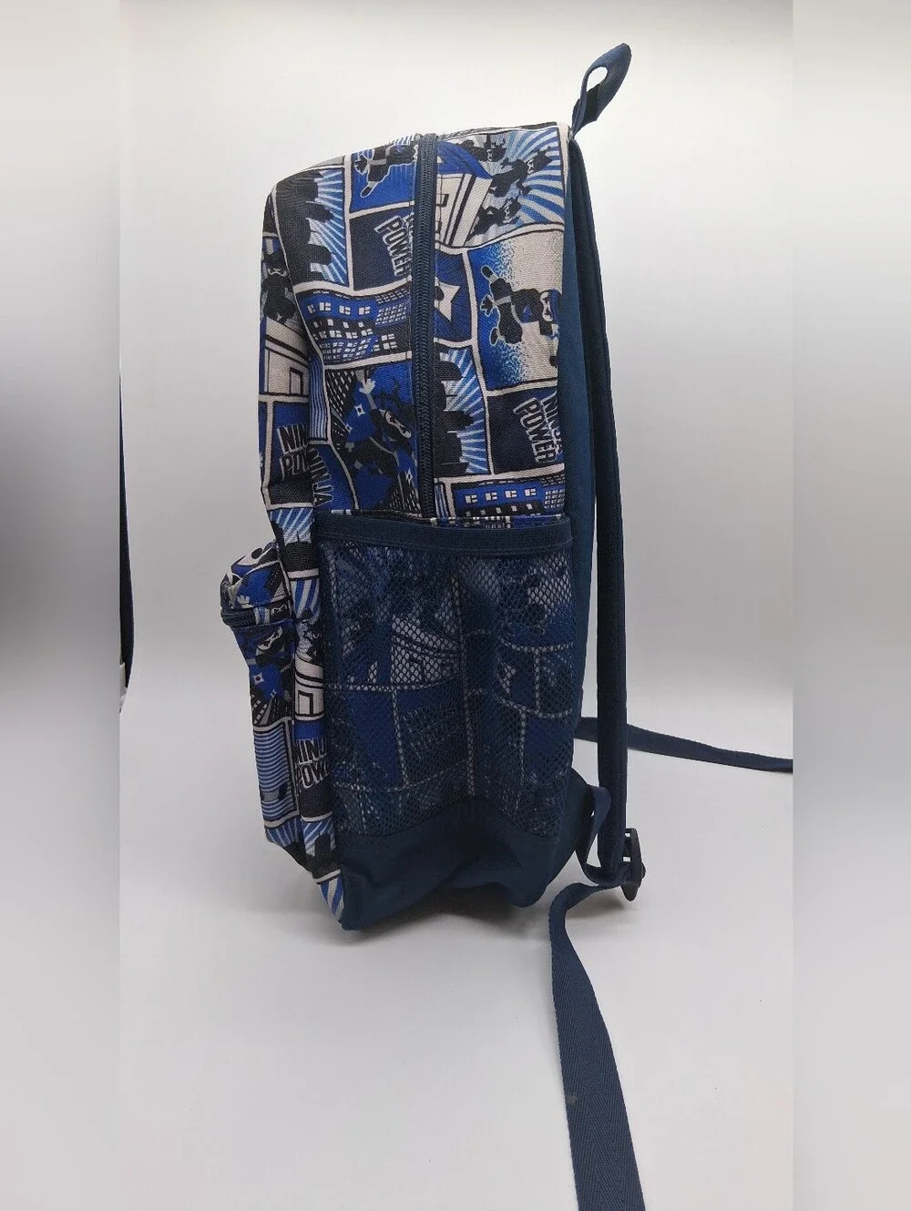 The Children's Place Ninja Comic Tidal Blue Bookbag Backpack